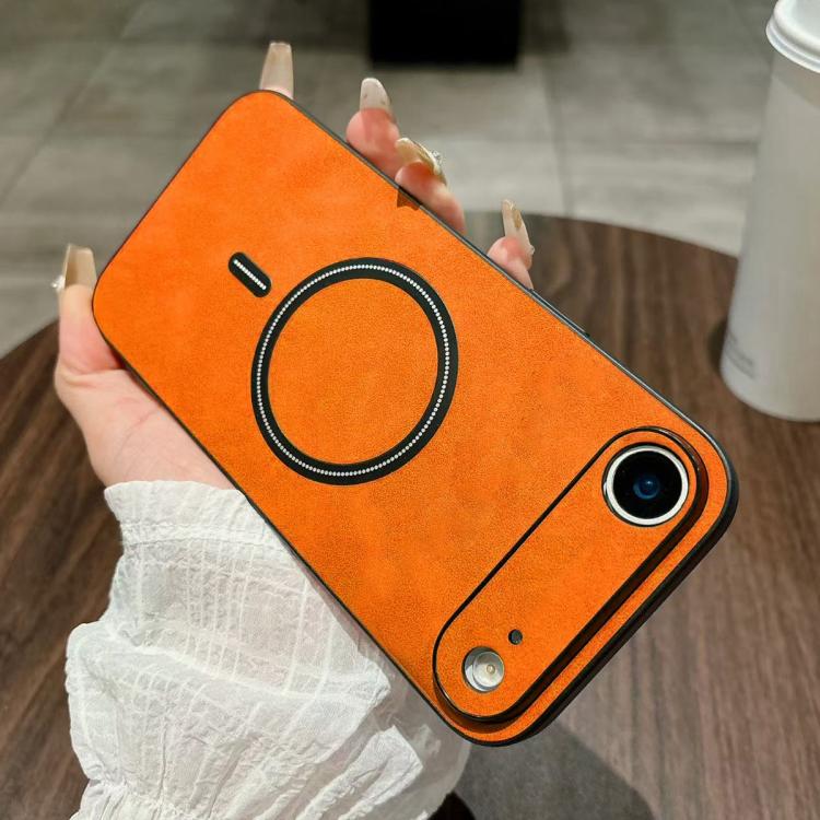 Capa magnética para telemóvel em pele sintética de pele de cordeiro, para iPhone 17e / 16e, para iPhone 17 Pro Max, para iPhone 17 Pro, para iPhone 17, para iPhone Air, para iPhone 16 Pro Max, para iPhone 16 Pro, para iPhone 16 Plus