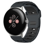 Pulseira de silicone bicolor de cabeça plana xDfind para relógio, para Google Pixel Watch 4 / 3 / 2 / 1 41mm