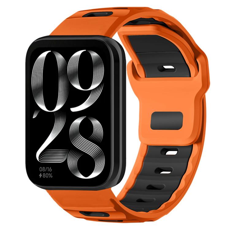 xDfind Flat-head Dual-color Silicone Watch Band, For Xiaomi Band 10 Pro / 9 Pro / Redmi Watch 6, For Redmi Watch 3 Active / Watch 3 Lite, For Redmi Watch 3