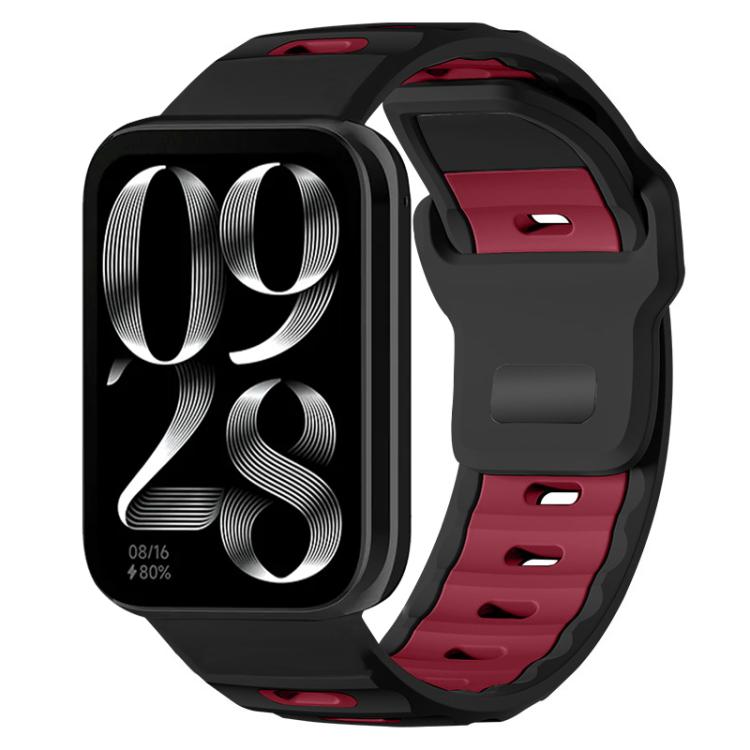 xDfind Flat-head Dual-color Silicone Watch Band, For Xiaomi Band 10 Pro / 9 Pro / Redmi Watch 6, For Redmi Watch 3 Active / Watch 3 Lite, For Redmi Watch 3