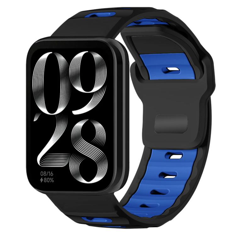 xDfind Flat-head Dual-color Silicone Watch Band, For Xiaomi Band 10 Pro / 9 Pro / Redmi Watch 6, For Redmi Watch 3 Active / Watch 3 Lite, For Redmi Watch 3