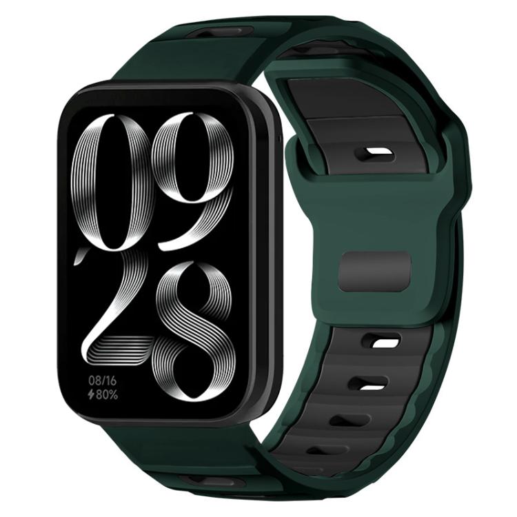 xDfind Flat-head Dual-color Silicone Watch Band, For Xiaomi Band 10 Pro / 9 Pro / Redmi Watch 6, For Redmi Watch 3 Active / Watch 3 Lite, For Redmi Watch 3