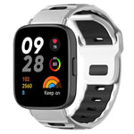 xDfind Flat-head Dual-color Silicone Watch Band, For Xiaomi Band 10 Pro / 9 Pro / Redmi Watch 6, For Redmi Watch 3 Active / Watch 3 Lite, For Redmi Watch 3
