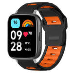 xDfind Flat-head Dual-color Silicone Watch Band, For Xiaomi Band 10 Pro / 9 Pro / Redmi Watch 6, For Redmi Watch 3 Active / Watch 3 Lite, For Redmi Watch 3