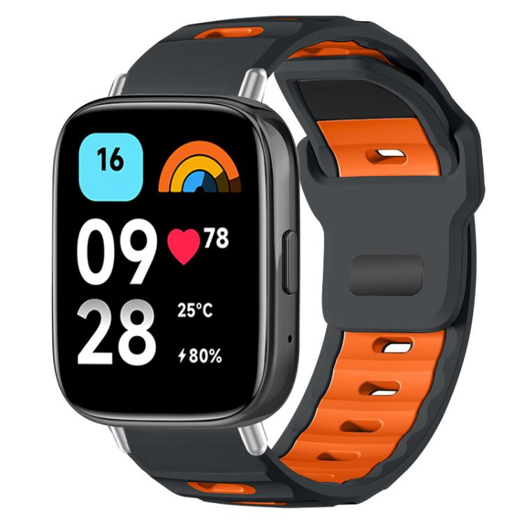 xDfind Flat-head Dual-color Silicone Watch Band, For Xiaomi Band 10 Pro / 9 Pro / Redmi Watch 6, For Redmi Watch 3 Active / Watch 3 Lite, For Redmi Watch 3