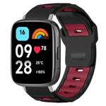 xDfind Flat-head Dual-color Silicone Watch Band, For Xiaomi Band 10 Pro / 9 Pro / Redmi Watch 6, For Redmi Watch 3 Active / Watch 3 Lite, For Redmi Watch 3