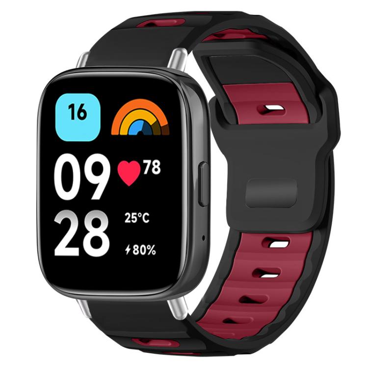 xDfind Flat-head Dual-color Silicone Watch Band, For Xiaomi Band 10 Pro / 9 Pro / Redmi Watch 6, For Redmi Watch 3 Active / Watch 3 Lite, For Redmi Watch 3