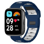 xDfind Flat-head Dual-color Silicone Watch Band, For Xiaomi Band 10 Pro / 9 Pro / Redmi Watch 6, For Redmi Watch 3 Active / Watch 3 Lite, For Redmi Watch 3