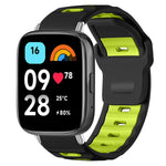 xDfind Flat-head Dual-color Silicone Watch Band, For Xiaomi Band 10 Pro / 9 Pro / Redmi Watch 6, For Redmi Watch 3 Active / Watch 3 Lite, For Redmi Watch 3