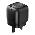 Carregador de Viagem GaN 3 em 1 Havit UC250 35W com Cabo Retrátil Type-C, UC250 (Ficha UK)