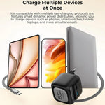 Carregador de Viagem Havit UC252 65W 3 em 1 GaN com Cabo Retrátil Type-C, UC252(Ficha UE), UC252(Ficha US)