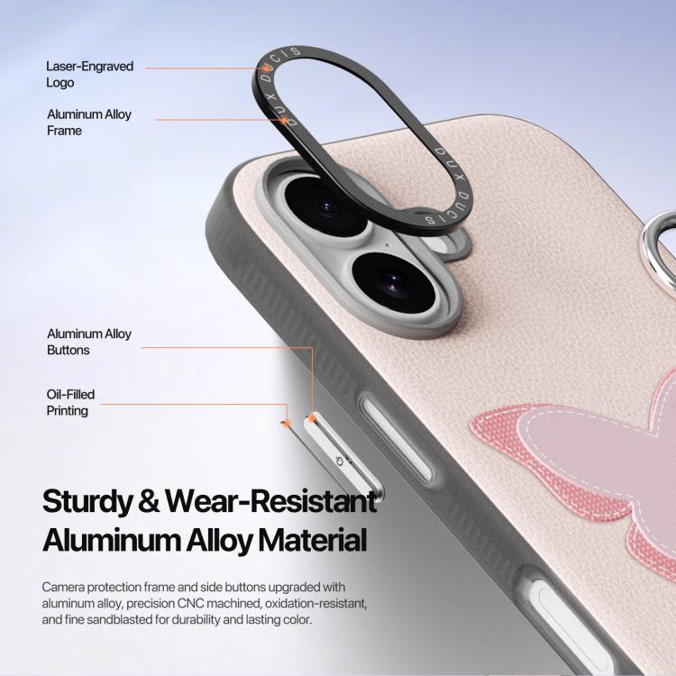 Capa para telemóvel série DUX DUCIS LUVY com anel para dedo, para iPhone 17 Pro Max, para iPhone 17 Pro, para iPhone 17