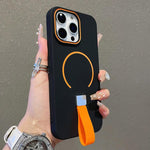Capa magnética TPU com sensação de pele e alça de silicone, para iPhone 13, iPhone 12 / 12 Pro, iPhone 12 Pro Max, iPhone 11 Pro Max, iPhone 11, iPhone 11 Pro
