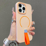 Capa magnética TPU com sensação de pele e alça de silicone, para iPhone 13, iPhone 12 / 12 Pro, iPhone 12 Pro Max, iPhone 11 Pro Max, iPhone 11, iPhone 11 Pro