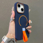 Capa magnética TPU com sensação de pele e alça de silicone, para iPhone 13, iPhone 12 / 12 Pro, iPhone 12 Pro Max, iPhone 11 Pro Max, iPhone 11, iPhone 11 Pro