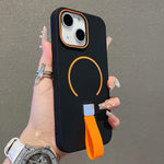 Capa magnética TPU com sensação de pele e alça de silicone, para iPhone 13, iPhone 12 / 12 Pro, iPhone 12 Pro Max, iPhone 11 Pro Max, iPhone 11, iPhone 11 Pro