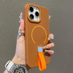 Capa magnética TPU com sensação de pele e alça de silicone, para iPhone 13, iPhone 12 / 12 Pro, iPhone 12 Pro Max, iPhone 11 Pro Max, iPhone 11, iPhone 11 Pro
