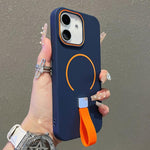 Capa magnética TPU com sensação de pele e alça de silicone, para iPhone 13, iPhone 12 / 12 Pro, iPhone 12 Pro Max, iPhone 11 Pro Max, iPhone 11, iPhone 11 Pro