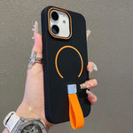 Capa magnética TPU com sensação de pele e alça de silicone, para iPhone 13, iPhone 12 / 12 Pro, iPhone 12 Pro Max, iPhone 11 Pro Max, iPhone 11, iPhone 11 Pro