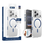 Capa para telemóvel magnética transparente fosca XDcase resistente a choques, para iPhone 17 Pro Max, para iPhone 17 Pro, para iPhone 17