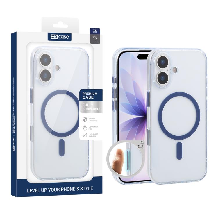 Capa para telemóvel magnética transparente fosca XDcase resistente a choques, para iPhone 17 Pro Max, para iPhone 17 Pro, para iPhone 17
