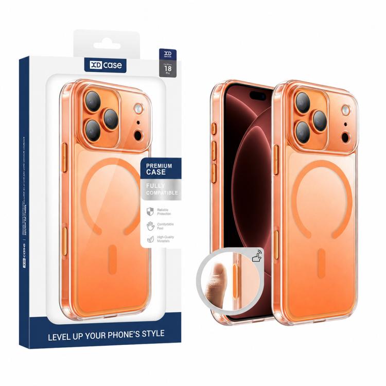 Capa para telemóvel magnética transparente fosca XDcase resistente a choques, para iPhone 17 Pro Max, para iPhone 17 Pro, para iPhone 17