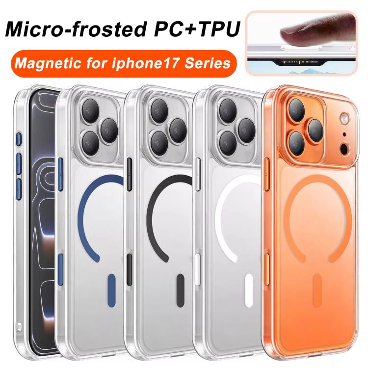 Capa para telemóvel magnética transparente fosca XDcase resistente a choques, para iPhone 17 Pro Max, para iPhone 17 Pro, para iPhone 17