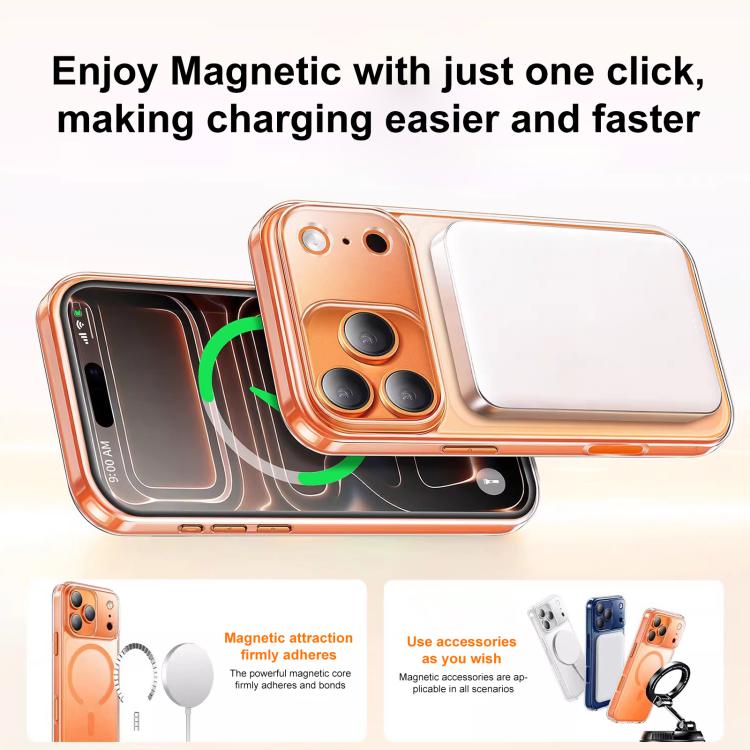 Capa para telemóvel magnética transparente fosca XDcase resistente a choques, para iPhone 17 Pro Max, para iPhone 17 Pro, para iPhone 17