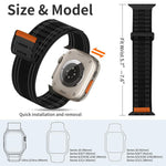 Pulseira de Relógio xDfind com Fecho de Velcro em Nylon Trançado, Para Apple Watch 42 / 44 / 45 / 46 / 49mm, Para Apple Watch 38 / 40 / 41 / S11 42mm
