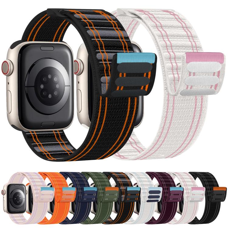 Pulseira de Relógio xDfind com Fecho de Velcro em Nylon Trançado, Para Apple Watch 42 / 44 / 45 / 46 / 49mm, Para Apple Watch 38 / 40 / 41 / S11 42mm