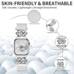 Pulseira de Relógio xDfind com Fecho Magnético em Nylon Trançado Nó Chinês, Para Apple Watch 42 / 44 / 45 / 46 / 49mm, Para Apple Watch 38 / 40 / 41 / S11 42mm