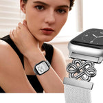 Pulseira de Relógio xDfind com Fecho Magnético em Nylon Trançado Nó Chinês, Para Apple Watch 42 / 44 / 45 / 46 / 49mm, Para Apple Watch 38 / 40 / 41 / S11 42mm