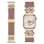 Pulseira de Relógio xDfind com Fecho Magnético em Nylon Trançado Nó Chinês, Para Apple Watch 42 / 44 / 45 / 46 / 49mm, Para Apple Watch 38 / 40 / 41 / S11 42mm