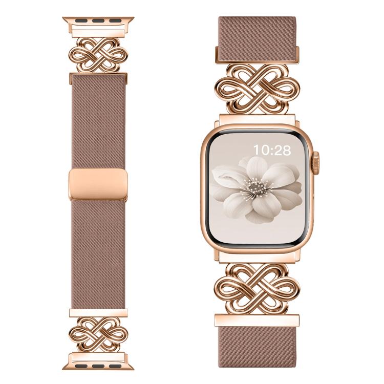 Pulseira de Relógio xDfind com Fecho Magnético em Nylon Trançado Nó Chinês, Para Apple Watch 42 / 44 / 45 / 46 / 49mm, Para Apple Watch 38 / 40 / 41 / S11 42mm