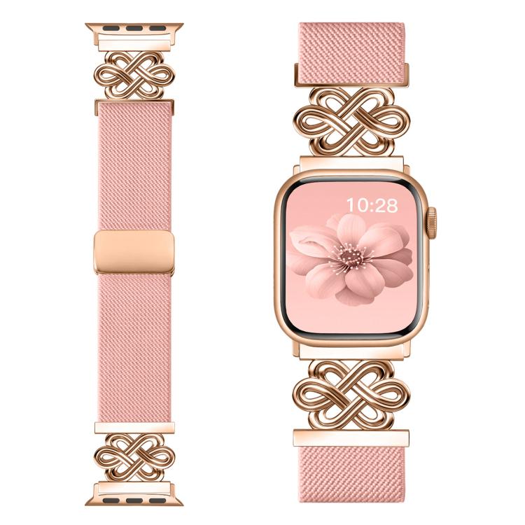 Pulseira de Relógio xDfind com Fecho Magnético em Nylon Trançado Nó Chinês, Para Apple Watch 42 / 44 / 45 / 46 / 49mm, Para Apple Watch 38 / 40 / 41 / S11 42mm