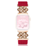 Pulseira de Relógio xDfind com Fecho Magnético em Nylon Trançado Nó Chinês Arco-íris, Para Apple Watch 42 / 44 / 45 / 46 / 49mm, Para Apple Watch 38 / 40 / 41 / S11 42mm