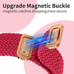 Pulseira de Relógio xDfind com Fecho Magnético em Nylon Trançado Nó Chinês Arco-íris, Para Apple Watch 42 / 44 / 45 / 46 / 49mm, Para Apple Watch 38 / 40 / 41 / S11 42mm