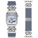 Pulseira de Relógio xDfind com Fecho Magnético em Nylon Trançado Nó Chinês Arco-íris, Para Apple Watch 42 / 44 / 45 / 46 / 49mm, Para Apple Watch 38 / 40 / 41 / S11 42mm