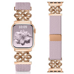Pulseira de Relógio xDfind com Fecho Magnético em Nylon Trançado Nó Chinês Arco-íris, Para Apple Watch 42 / 44 / 45 / 46 / 49mm, Para Apple Watch 38 / 40 / 41 / S11 42mm