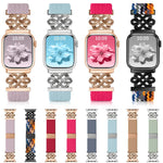 Pulseira de Relógio xDfind com Fecho Magnético em Nylon Trançado Nó Chinês Arco-íris, Para Apple Watch 42 / 44 / 45 / 46 / 49mm, Para Apple Watch 38 / 40 / 41 / S11 42mm
