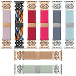 Pulseira de Relógio xDfind com Fecho Magnético em Nylon Trançado Nó Chinês Arco-íris, Para Apple Watch 42 / 44 / 45 / 46 / 49mm, Para Apple Watch 38 / 40 / 41 / S11 42mm