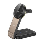 Base de carregamento magnética sem fios TOTU CW-1-W 3 em 1 para telefone, auriculares e relógio, CW-1-W