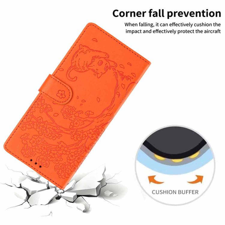 Capa de telemóvel em pele vegana com relevo de gato na árvore e fecho de aba, Para iPhone 16 Pro, Para iPhone 16 Plus, Para iPhone 16, Para iPhone 15 Pro Max, Para iPhone 15 Pro, Para iPhone 15 Plus