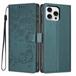 Capa de telemóvel em pele vegana com relevo de gato na árvore e fecho de aba, Para iPhone 16 Pro, Para iPhone 16 Plus, Para iPhone 16, Para iPhone 15 Pro Max, Para iPhone 15 Pro, Para iPhone 15 Plus