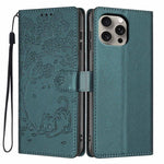 Capa de telemóvel em pele vegana com relevo de gato na árvore e fecho de aba, Para iPhone 16 Pro, Para iPhone 16 Plus, Para iPhone 16, Para iPhone 15 Pro Max, Para iPhone 15 Pro, Para iPhone 15 Plus