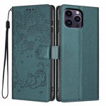 Capa de telefone em pele vegana com relevo de gato na árvore e fecho de aba, para iPhone 15, para iPhone 14 Plus, para iPhone 14, para iPhone 14 Pro, para iPhone 14 Pro Max, para iPhone 13 Pro Max