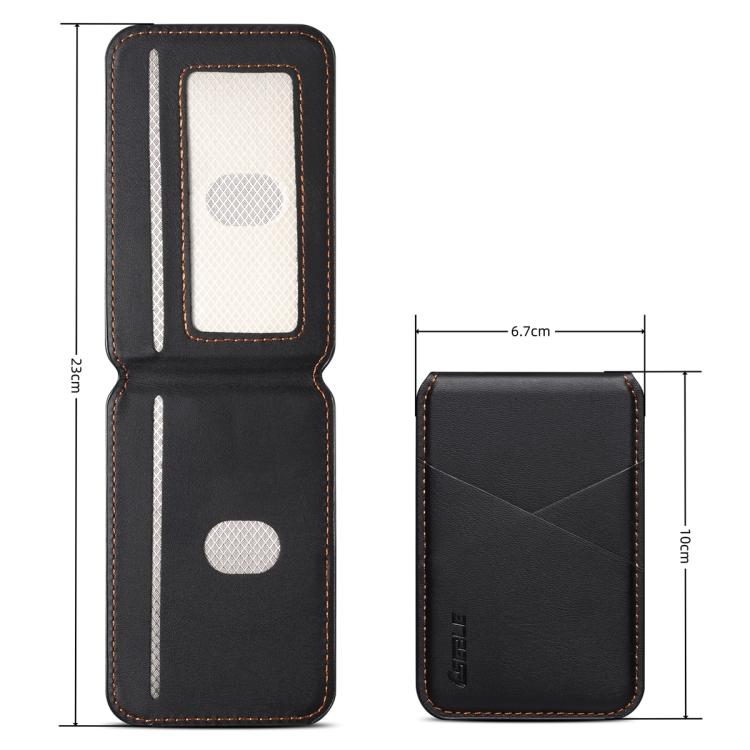 ESEBLE S2 Suporte para Cartões de Telemóvel Magnético com Textura de Couro Sintético RFID