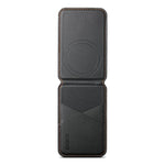 ESEBLE S3 Suporte para Cartões de Telemóvel Magnético com Blocos de Cor e Textura de Couro Sintético RFID