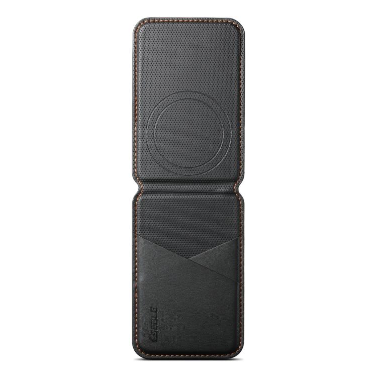 ESEBLE S3 Suporte para Cartões de Telemóvel Magnético com Blocos de Cor e Textura de Couro Sintético RFID