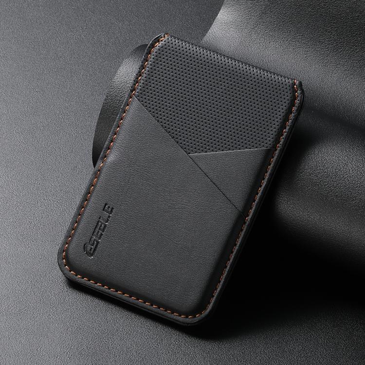 ESEBLE S3 Suporte para Cartões de Telemóvel Magnético com Blocos de Cor e Textura de Couro Sintético RFID